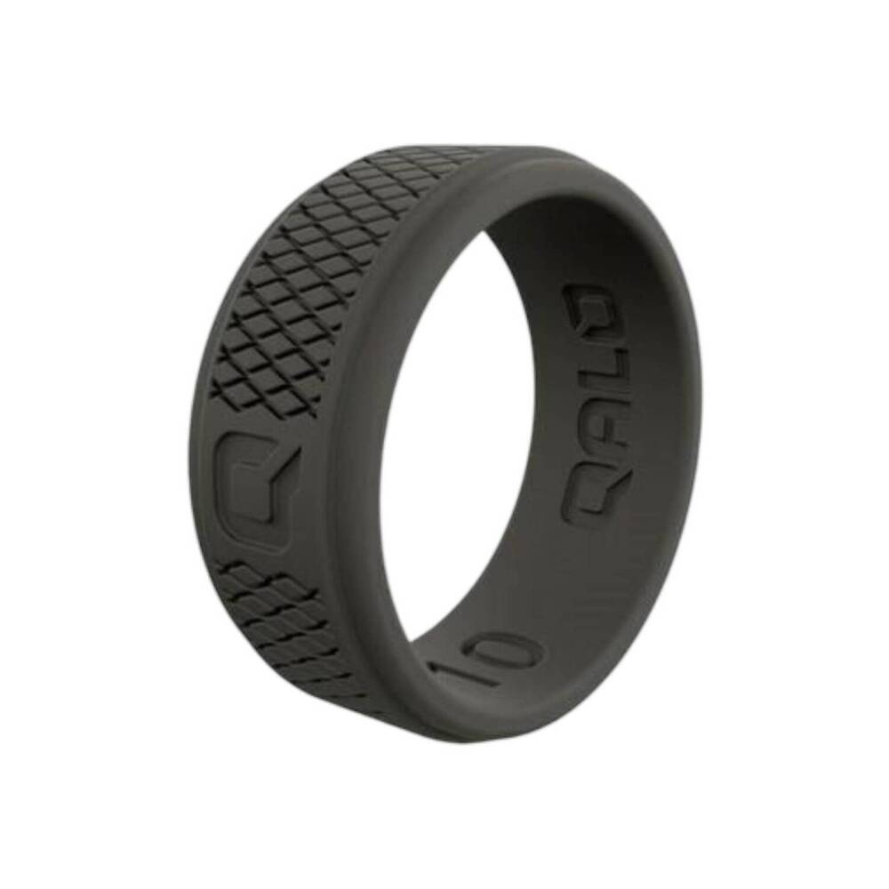 NEW QALO men's crosshatch q2x silicone ring in sage